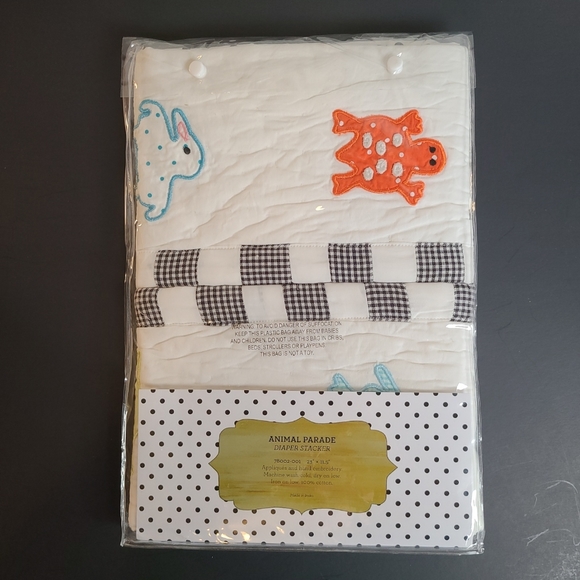 MacKenzie Childs Animal Parade Baby Diaper Stacker No Tags/New in Package - Picture 3 of 8
